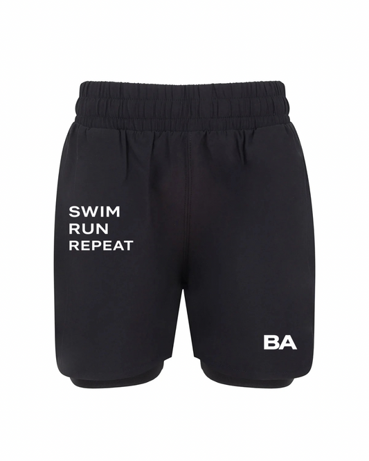 Swim Run Repeat Men’s Double Layer Shorts