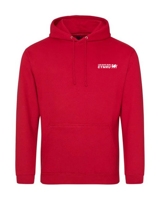 Colour Run Cymru Red Hoodie