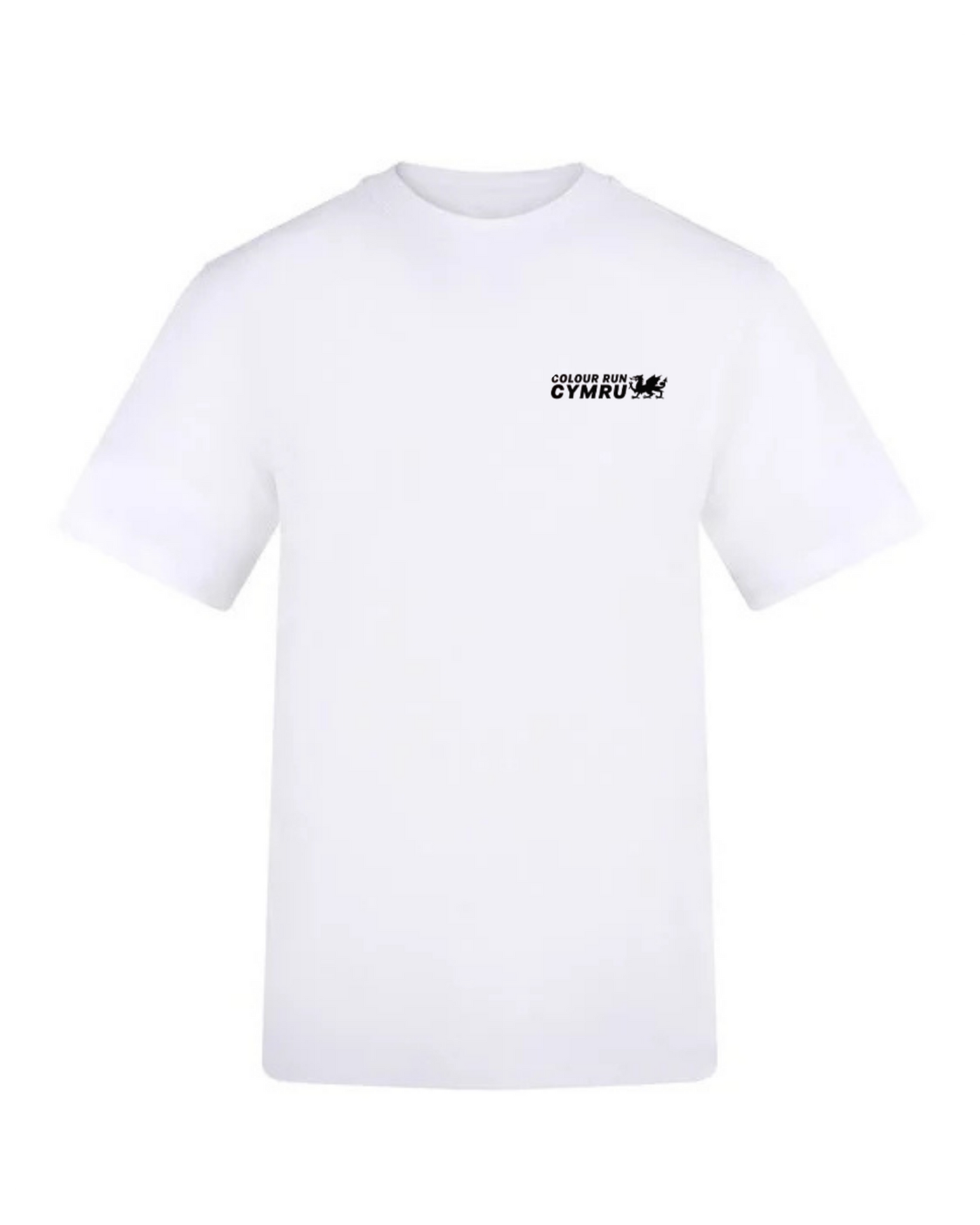 Colour Run Cymru White Cotton T-shirt