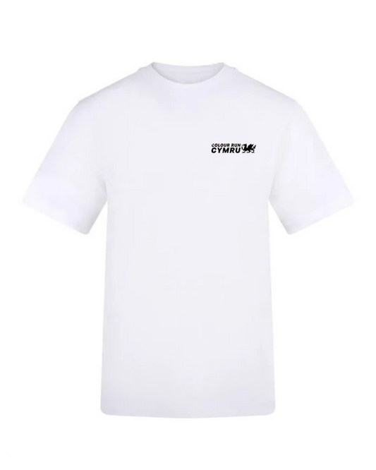 Colour Run Cymru White Cotton T-shirt